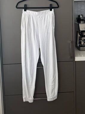 White Terrycloth Pants (Matching Short + Tank Avail) Size S Towel Material Set